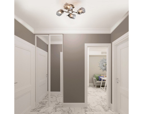 Сделать заказ Люстра на штанге Eurosvet 30165/4 черный жемчуг| VIVID-LIGHT.RU