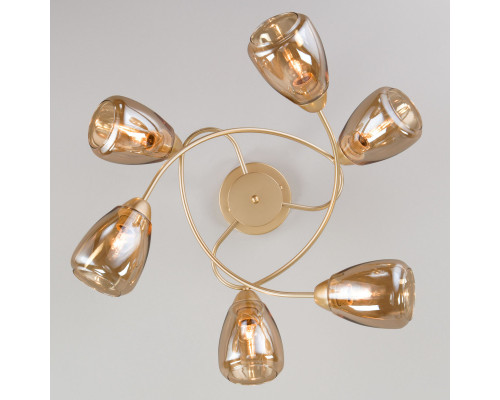 Сделать заказ Люстра на штанге Eurosvet 30168/6 матовое золото| VIVID-LIGHT.RU