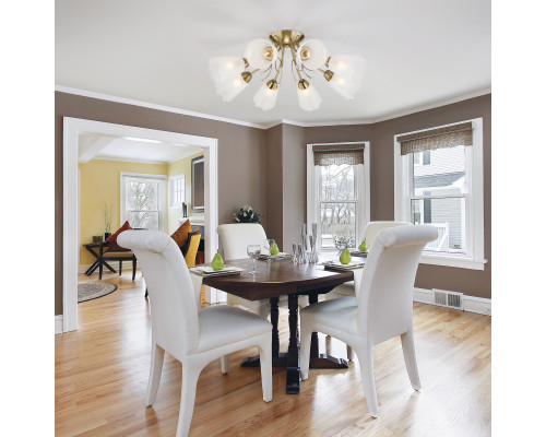 Купить Люстра на штанге Eurosvet 30150/8 античная бронза| VIVID-LIGHT.RU