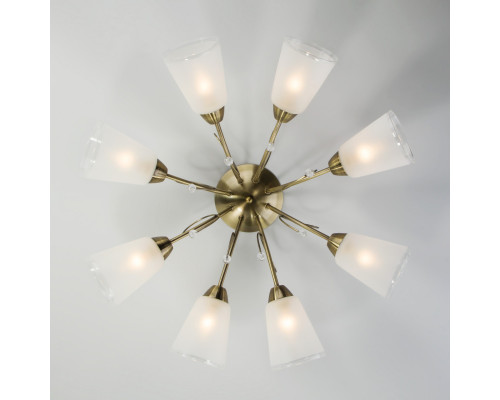 Купить Люстра на штанге Eurosvet 30150/8 античная бронза| VIVID-LIGHT.RU