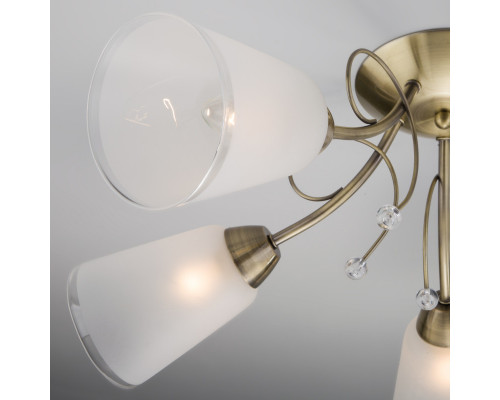 Купить Люстра на штанге Eurosvet 30150/5 античная бронза| VIVID-LIGHT.RU