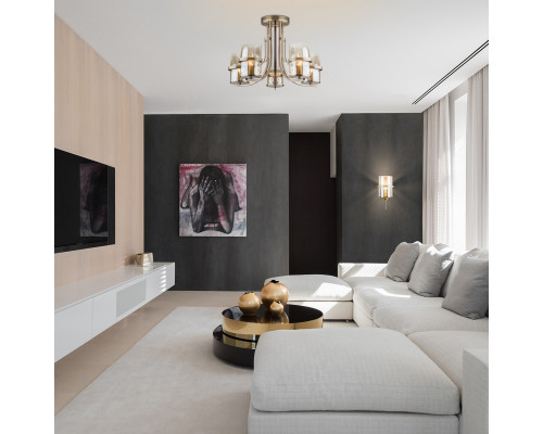 Оформить заказ Люстра на штанге Eurosvet 60085/5 античная бронза| VIVID-LIGHT.RU