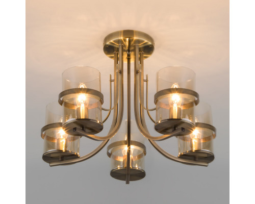 Оформить заказ Люстра на штанге Eurosvet 60085/5 античная бронза| VIVID-LIGHT.RU