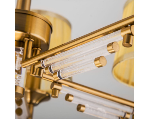 Купить Люстра на штанге Eurosvet 60081/5 золотая бронза| VIVID-LIGHT.RU