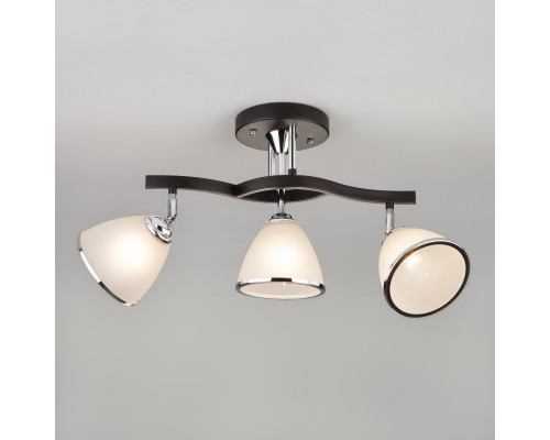 Заказать Люстра на штанге Eurosvet 9612/3 хром/венге| VIVID-LIGHT.RU