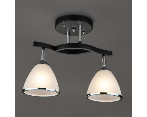 Купить Люстра на штанге Eurosvet 9612/2 хром/венге| VIVID-LIGHT.RU