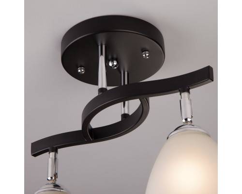 Купить Люстра на штанге Eurosvet 9612/2 хром/венге| VIVID-LIGHT.RU