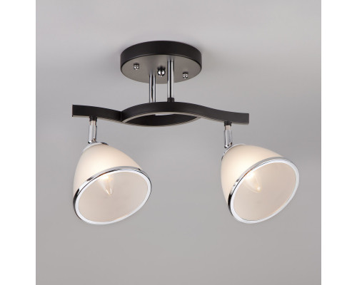 Купить Люстра на штанге Eurosvet 9612/2 хром/венге| VIVID-LIGHT.RU