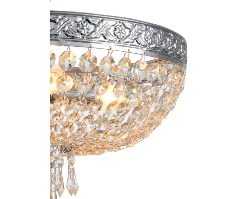 Оформить заказ Люстра на штанге Natali Kovaltseva BAROCCO 81404/4C CHROME| VIVID-LIGHT.RU