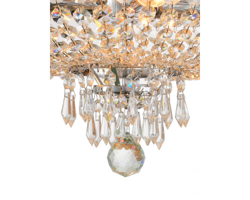 Оформить заказ Люстра на штанге Natali Kovaltseva BAROCCO 81404/4C CHROME| VIVID-LIGHT.RU