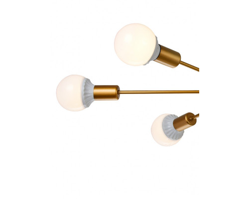 Купить Люстра на штанге Natali Kovaltseva LOFT 75140/8C GOLD| VIVID-LIGHT.RU