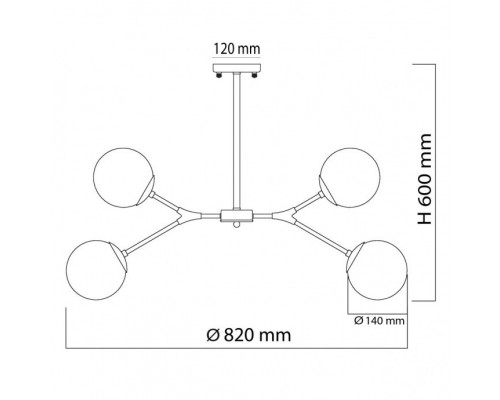 Заказать Люстра на штанге DeMarkt 306014006| VIVID-LIGHT.RU