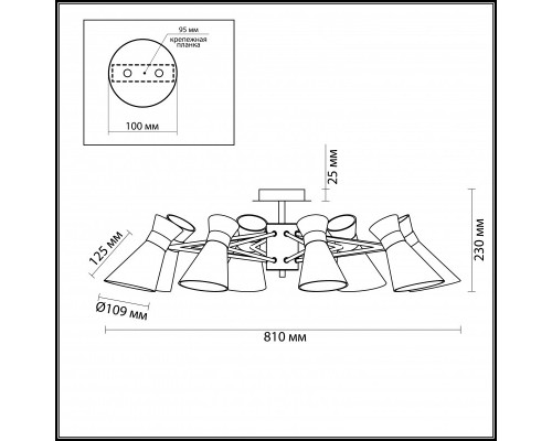 Оформить заказ Люстра на штанге LUMION 3498/8| VIVID-LIGHT.RU