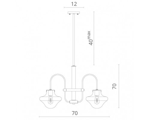 Купить Люстра на штанге Divinare 7108/02 SP-4| VIVID-LIGHT.RU