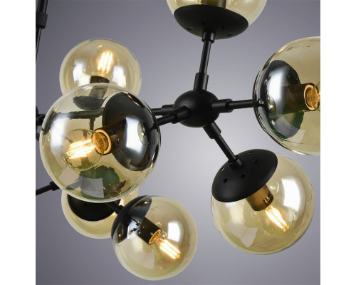 Купить Люстра на штанге ARTE Lamp A1664SP-12BK| VIVID-LIGHT.RU