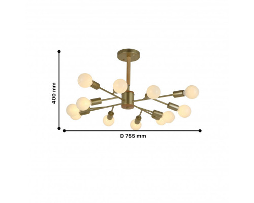 Оформить заказ Люстра на штанге F-Promo 2587-12P| VIVID-LIGHT.RU