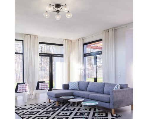 Купить Люстра на штанге Eurosvet 70077/5 графит| VIVID-LIGHT.RU