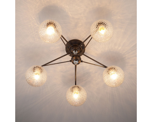 Купить Люстра на штанге Eurosvet 70077/5 графит| VIVID-LIGHT.RU