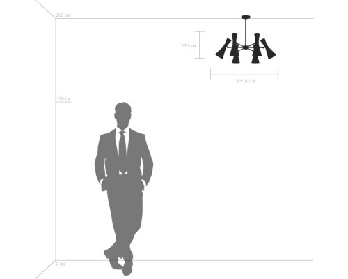 Заказать Люстра на штанге Lightstar 816061| VIVID-LIGHT.RU