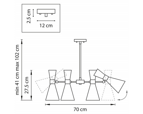Сделать заказ Люстра на штанге Lightstar 816067| VIVID-LIGHT.RU
