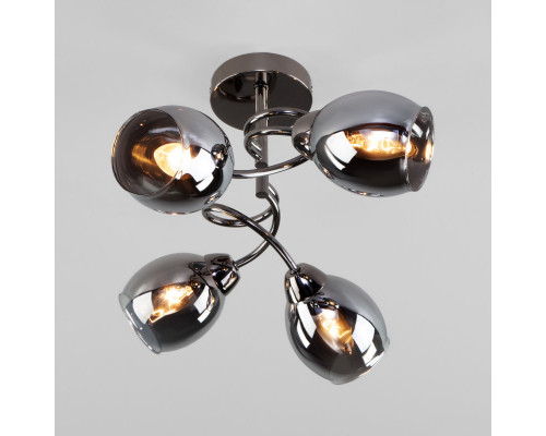 Сделать заказ Люстра на штанге Eurosvet 30171/4 черный жемчуг| VIVID-LIGHT.RU