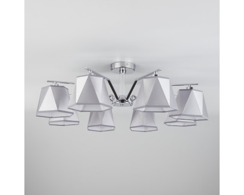 Купить Люстра на штанге Eurosvet 60076/8 хром| VIVID-LIGHT.RU