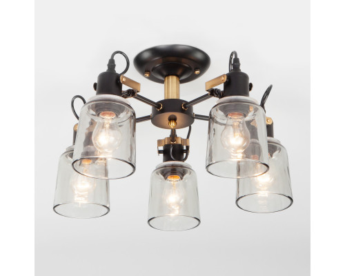 Заказать Люстра на штанге Eurosvet 70111/5 черный| VIVID-LIGHT.RU