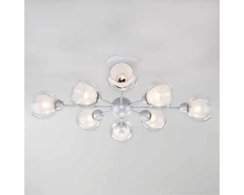 Купить Люстра на штанге Eurosvet 30163/8 матовое серебро| VIVID-LIGHT.RU