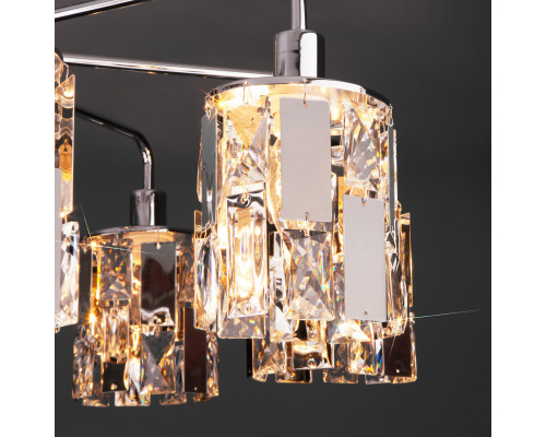 Оформить заказ Люстра на штанге Eurosvet 10101/8 хром/прозрачный хрусталь Strotskis| VIVID-LIGHT.RU