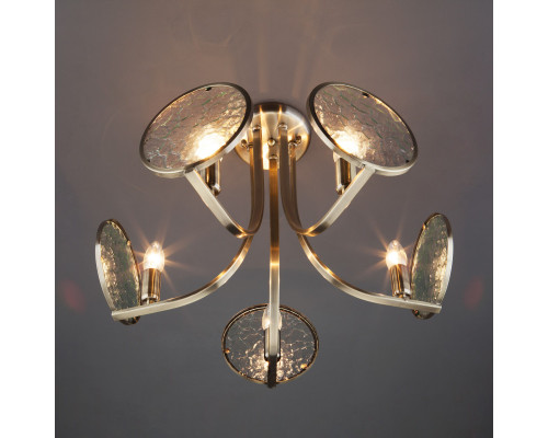 Купить Люстра на штанге Eurosvet 60073/5 античная бронза| VIVID-LIGHT.RU