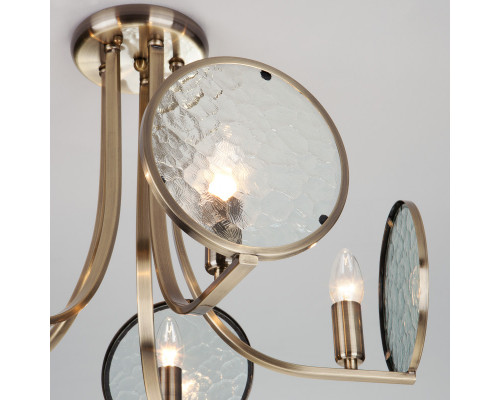 Купить Люстра на штанге Eurosvet 60073/5 античная бронза| VIVID-LIGHT.RU