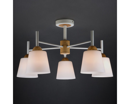 Заказать Люстра на штанге Eurosvet 70085/5 белый| VIVID-LIGHT.RU