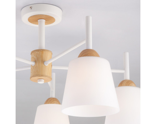 Заказать Люстра на штанге Eurosvet 70085/5 белый| VIVID-LIGHT.RU