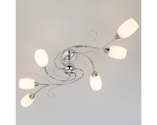 Сделать заказ Люстра на штанге Eurosvet 70036/6 хром| VIVID-LIGHT.RU