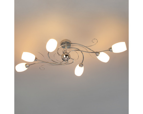 Сделать заказ Люстра на штанге Eurosvet 70036/6 хром| VIVID-LIGHT.RU