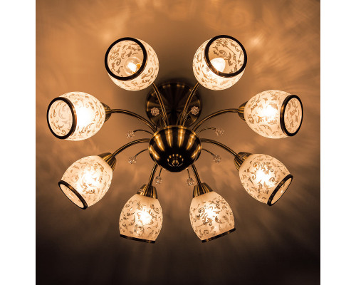 Сделать заказ Люстра на штанге Eurosvet 30026/8 античная бронза| VIVID-LIGHT.RU