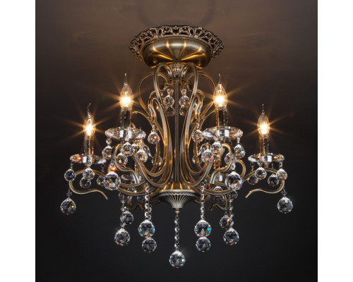 Сделать заказ Люстра на штанге Eurosvet 12505/6 античная бронза Strotskis| VIVID-LIGHT.RU