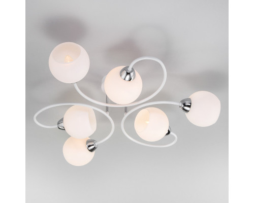 Заказать Люстра на штанге Eurosvet 30136/6 белый| VIVID-LIGHT.RU