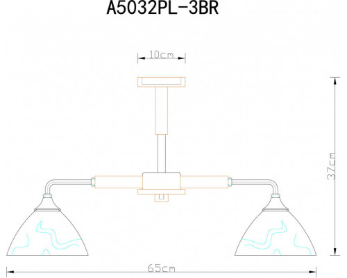 Заказать Люстра на штанге ARTE Lamp A5032PL-3BR| VIVID-LIGHT.RU