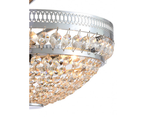 Купить Люстра на штанге Natali Kovaltseva BAROCCO 81405/4C CHROME| VIVID-LIGHT.RU