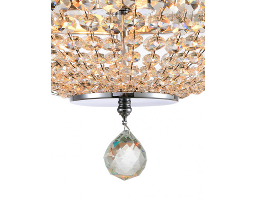 Купить Люстра на штанге Natali Kovaltseva BAROCCO 81405/4C CHROME| VIVID-LIGHT.RU