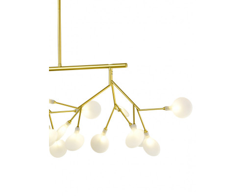 Купить Люстра на штанге Natali Kovaltseva GRACE 75128/12C GOLD SATIN| VIVID-LIGHT.RU