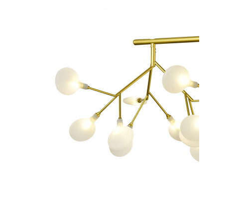 Купить Люстра на штанге Natali Kovaltseva GRACE 75128/12C GOLD SATIN| VIVID-LIGHT.RU