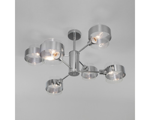 Заказать Люстра на штанге Eurosvet 70127/6 хром| VIVID-LIGHT.RU
