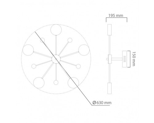 Заказать Люстра на штанге DeMarkt 632016705| VIVID-LIGHT.RU