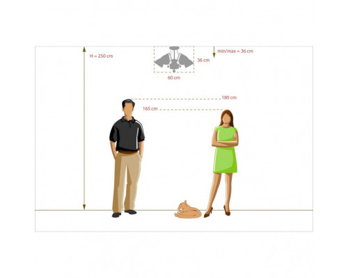 Сделать заказ Люстра на штанге DeMarkt 315014905| VIVID-LIGHT.RU