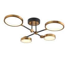 Люстра на штанге Natali Kovaltseva LED LAMPS 81102/4C BRASS BLACK