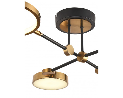 Заказать Люстра на штанге Natali Kovaltseva LED LAMPS 81102/4C BRASS BLACK| VIVID-LIGHT.RU