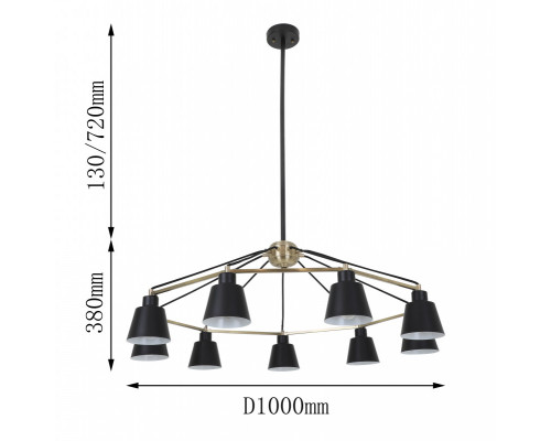 Заказать Люстра на штанге Favourite 2627-9P| VIVID-LIGHT.RU