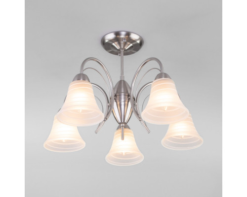 Купить Люстра на штанге Eurosvet 30173/5 сатин-никель| VIVID-LIGHT.RU